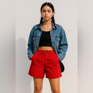 Vintage 80s/90s Rad-icals Red Shorts | Made in Laos | Size M